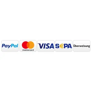 Zahlungsarten - PayPal, Kreditkarte, Überweisung